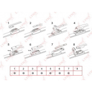 Купить LYNX XF750 Бескаркасная щётка 750 mm XF750