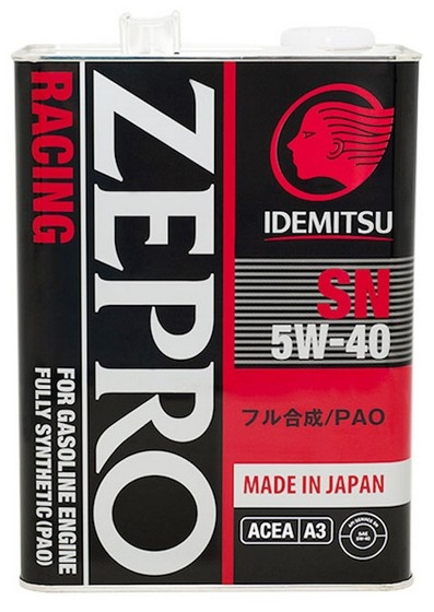 Купить запчасть IDEMITSU - 3585-004 Моторное масло IDEMITSU ZEPRO RACING SN 5W-40 (4л) 3585-004