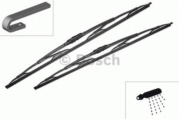 Купить запчасть BOSCH - 3397118309 Щетки стеклоочистителя TWIN 600/600 609 3397118309