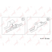 Купить запчасть LYNX - XF6045P Бескаркасные щётки стеклоочистителя, комплект 530мм+480мм подходит для HYUNDAI i30(FD) 07-11, KIA Ceed I 06-12, SKODA Superb(3T) 08-15, VW Caddy III-IV 06 / Touran 06-15, PEUGEOT 308 II 1 XF6045P