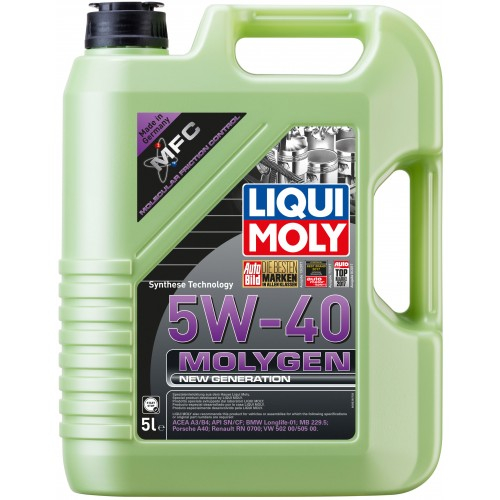 Купить запчасть LIQUI MOLY - 9055 НС-синт. мот.масло Molygen New Generation 5W-40 5л (8536)  9055