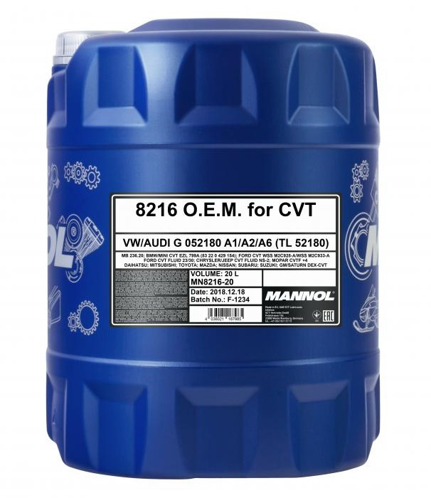 Купить запчасть MANNOL - MN821620 MANNOL 8216 O.E.M. FOR CVT