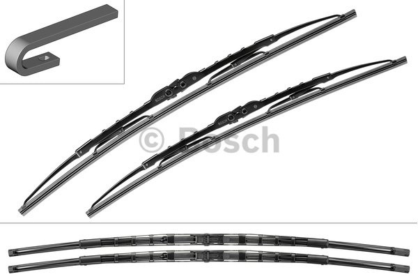 Купить запчасть Bosch - 3397001532 Комплект щеток стеклоочистителя 700мм 2шт VW Sharan 3/95-> ,SEAT Alhambra 4/96-> ,FORD Galaxy 3/95->