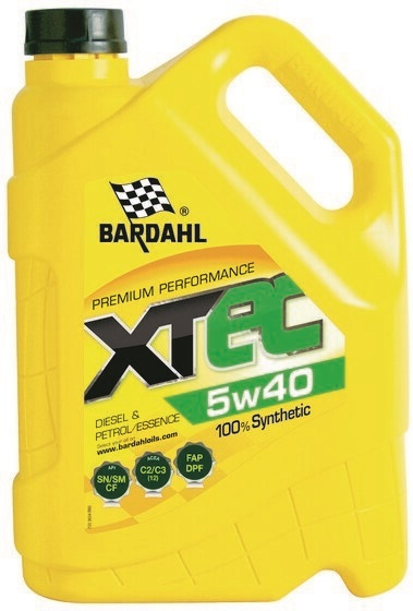 Купить запчасть BARDAHL - 36343 Масло моторное синтетическое BARDAHL XTEC 5W-40 5л 36343