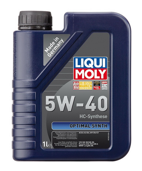 Купить запчасть LIQUI MOLY - 3925 НС-синт. мот.масло Optimal Synth 5W-40 CF/SN A3/B4 (1л) 3925