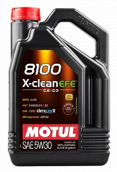Купить запчасть MOTUL - 109171 Моторное масло 8100 X-сlean EFE 5W-30 4л (104776, 111861) 109171
