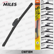 Купить запчасть MILES - CWF18M Щетка стеклоочистителя бескаркасная 450 мм (18 дюймов) (9 адаптеров) CWF18M