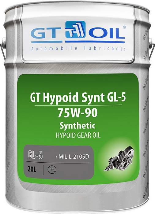 Купить запчасть GT OIL - 8809059407950 Трансмиссионное масло GT Hypoid Synt SAE 75W-90 GL-5 (20л)
