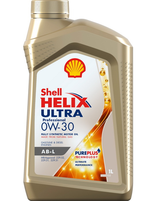 Купить запчасть SHELL - 550046413 Масло моторное синтетическое Helix Ultra Pro AB-L 0W-30 1л 550046413