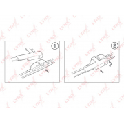 Купить LYNX XF6048S Бескаркасные щётки стеклоочистителя, комплект 530мм+480мм подходит для AUDI A3 03-12, SKODA Octavia(1Z) 04-13, VW Golf V 03-08 / Jetta III 05-10 XF6048S