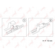 Купить LYNX XF6048P Бескаркасные щётки стеклоочистителя, комплект 530мм+480мм подходит для SKODA Yeti 09, VW Golf VI 03-13 / Jetta III 05-10 / Passat 05-14 XF6048P
