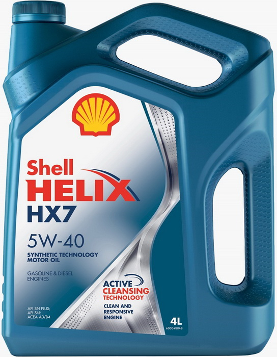 Купить запчасть SHELL - 550051497 Масло моторное полусинтетическое Helix HX7 5W-40 4л (550046366) 550051497