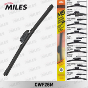 Купить запчасть MILES - CWF26M Щетка стеклоочистителя бескаркасная 650 мм (26 дюймов) (9 адаптеров) CWF26M