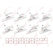 Купить LYNX XF350 Бескаркасная щётка 350 mm XF350