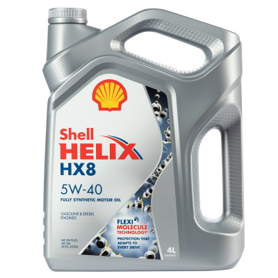 Купить запчасть SHELL - 550051529 Масло моторное синтетическое Helix HX8 Synthetic 5W-40 4л (550046362) 550051529