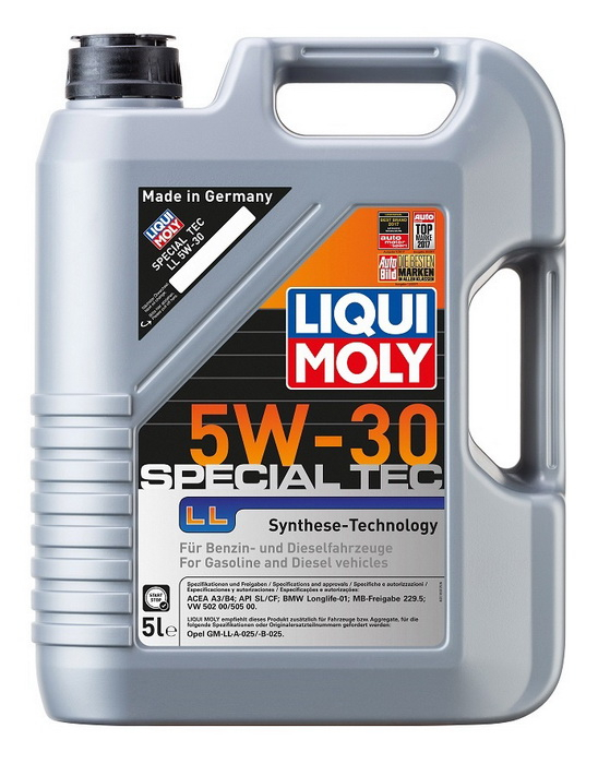 Купить запчасть LIQUI MOLY - 8055 НС-синт. мот.масло Special Tec LL 5W-30 CF/SL A3/B4 (5л) 8055