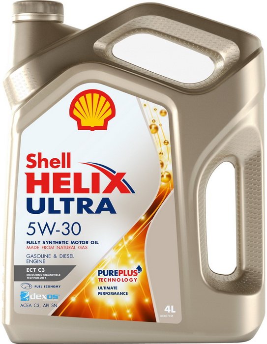 Купить запчасть SHELL - 550046363 Масло моторное синтетическое Helix Ultra ECT C3 5W-30 4л 550046363