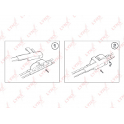 Купить запчасть LYNX - XF6543S Бескаркасные щётки стеклоочистителя, комплект 530мм+480мм подходит для FORD Focus II 04-12, PEUGEOT 207 06 XF6543S