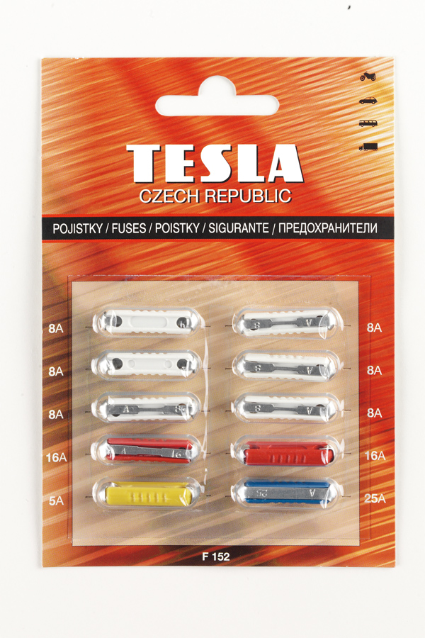 Купить запчасть Tesla - F152 Предохранители CONTINENTAL (5А, 8А,16А, 25А), комплект 10шт.